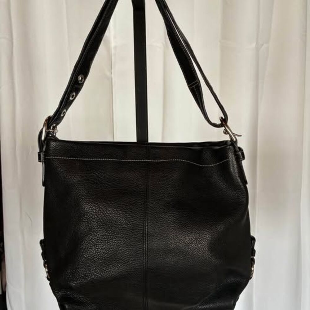 Coach Black Pebbled Leather Bag
